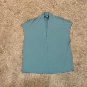 H&M Sleeveless V-Neck Women’s Top in Dusty Blue Size Small
